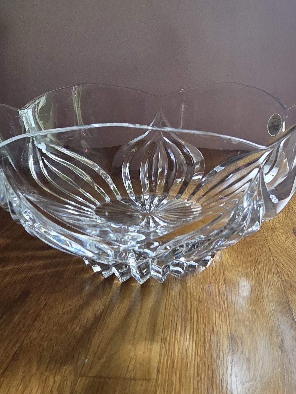Cristal d'Arques Clear Lead Crystal Serving Bowl